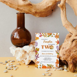 リトルカボチャ2nd女の子誕生日 招待状