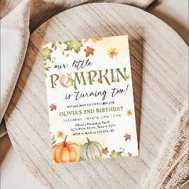 リトルカボチャ2nd誕生日パーティの招待状 招待状