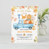 リトルカボチャ2nd誕生日パーティーボーイブルートラック 招待状 (スタンド正面)