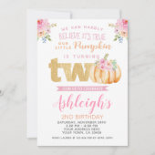 リトルカボチャ2nd誕生日招待状 招待状 (正面)