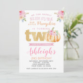 リトルカボチャ2nd誕生日招待状 招待状 (スタンド正面)