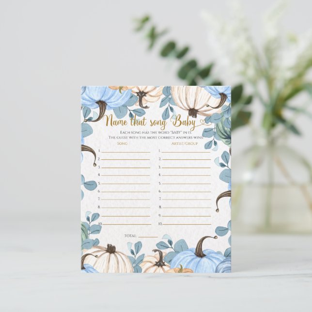 リトルカボチャ – その曲の赤ちゃんシャワーゲームの名前 (スタンド正面)