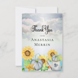 リトルカボチャ |ひまわり少年の赤ちゃんシャワー サンキューカード