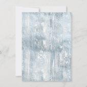 リトルカボチャ |ほこりっぽいブルーフローラベビーシャワー 招待状 (裏面)