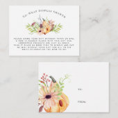 リトルカボチャ |シャワー招待状挿入 エンクロージャーカード (正面/裏面)