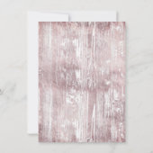 リトルカボチャ |濃い赤ピンクのフローラ赤ちゃんシャワー 招待状 (裏面)