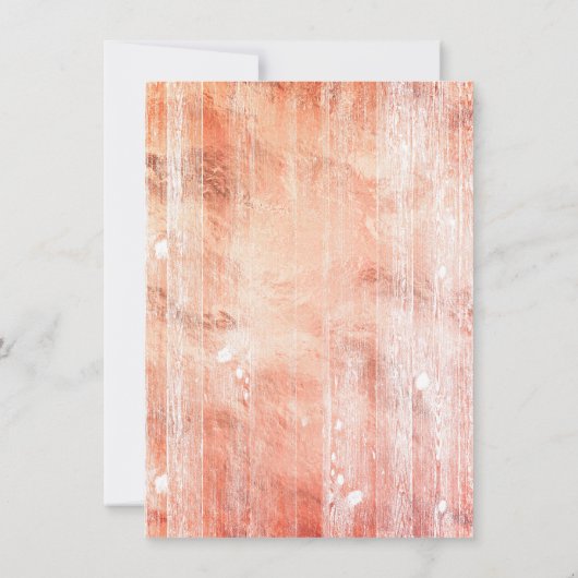 リトルカボチャ |焦げたオレンジ色のフローラ赤ちゃんシャワー 招待状 (裏面)