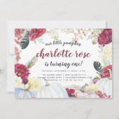 リトルカボチャ | 秋のフローラ誕生会 招待状 (正面)