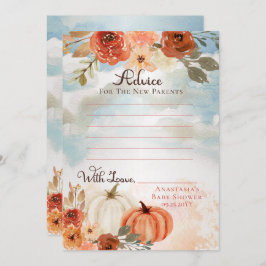 リトルカボチャ |秋ガールベビーシャワーアドバイス 招待状