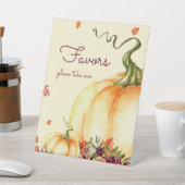 リトルカボチャ、紅葉賛成 台座サイン (インサイチュ)