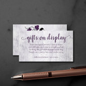 リトルカボチャ |紫のフローラギフト表示詩 エンクロージャーカード