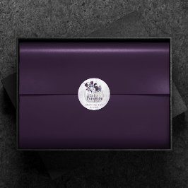 リトルカボチャ |紫色の赤素朴ちゃんシャワー ラウンドシール