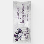 リトルカボチャ |紫色の赤素朴ちゃんシャワー 横断幕 (縦)