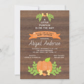 リトルカボチャ |赤素朴男女兼用ちゃんシャワー 招待状 (正面)