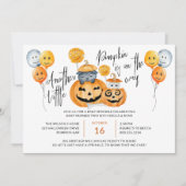 リトルカボプキンオンザウェイハロウィーンベビー散布機 招待状 (正面)