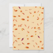 リトルカボプキンターニングワンオータム秋誕生日 招待状 (裏面)