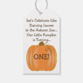 リトルカボプキンファースト誕生日ギフトラベル ギフトタグ (正面)