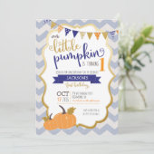 リトルカボプキンファースト誕生日招待状 招待状 (スタンド正面)