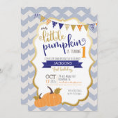 リトルカボプキンファースト誕生日招待状 招待状 (正面/裏面)