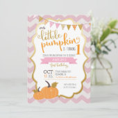 リトルカボプキンファースト誕生日招待状 招待状 (スタンド正面)