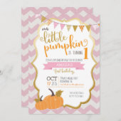 リトルカボプキンファースト誕生日招待状 招待状 (正面/裏面)