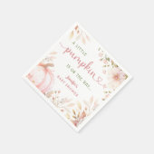 リトルカボンプキンオンザウェイガール秋ベビーシャワー スタンダードカクテルナプキン (角)