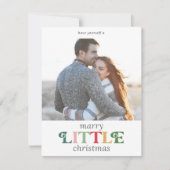 リトルカラフルクリスマスと結婚する シーズンカード (正面)