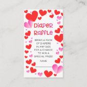 リトルカラフルスウィートアートベビーおむつラッフルエンク エンクロージャーカード (正面)