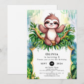 リトルカラフルスロス誕生日 招待状 (正面/裏面)