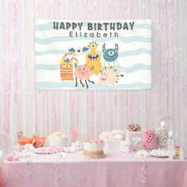 リトルカラフルモンスターズ誕生日バナー 横断幕