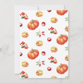 リトルカンプキンの最初の誕生日パーティーの招待 招待状 (裏面)