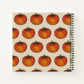 リトルカンプキンオレンジグリーン秋新生児 生まれたばかりの ノートブック (裏面)