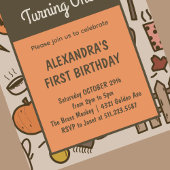 リトルカンプキンオレンジ秋ハロウィーン1日 招待状