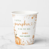 リトルカンプキンオンザウェイベビーシャワー秋 紙コップ (裏面)