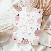 リトルカンプキンオータムファースト誕生日 招待状