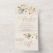 リトルカンプキンオータム秋おむつラッフル オールインワン招待状 (内側)