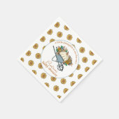 リトルカンプキンカントリーガーデン秋ベビーシャワー スタンダードカクテルナプキン (角)