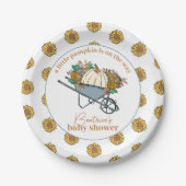 リトルカンプキンカントリーガーデン秋ベビーシャワー ペーパープレート (正面)