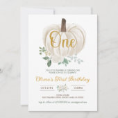 リトルカンプキンガールズ1st誕生日招待状 招待状 (正面)