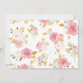 リトルカンプキンガール誕生日写真サンキューカード サンキューカード (裏面)