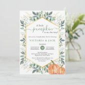 リトルカンプキングリーン秋ベビーシャワー 招待状 (スタンド正面)