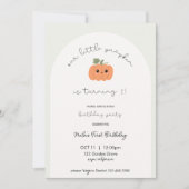 リトルカンプキンズファースト誕生日招待状 招待状 (正面)