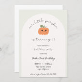 リトルカンプキンズファースト誕生日招待状 招待状 (正面/裏面)