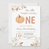 リトルカンプキンターニングワン誕生日 招待状 (正面)