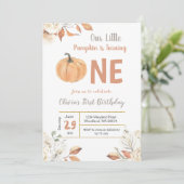 リトルカンプキンターニングワン誕生日 招待状 (スタンド正面)