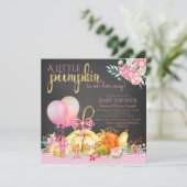 リトルカンプキンチョークボードベビーシャワー招待状 招待状 (スタンド正面)