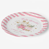 リトルカンプキンツインガールベビー散水 ペーパープレート (アングル)