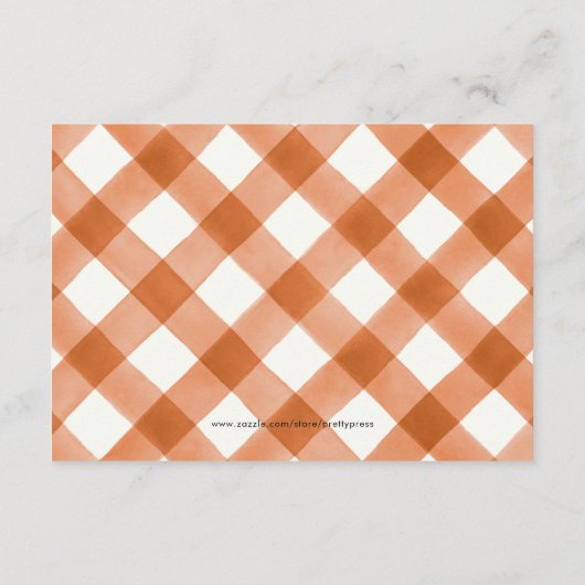 リトルカンプキンニュートラルベビーシャワーアドバイスママ エンクロージャーカード (裏面)