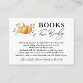 リトルカンプキンニュートラルベビーシャワーブックベビー エンクロージャーカード (正面)