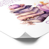 リトルカンプキンハロウィーンベビーシャワーおむつラッフル ポスター (角)